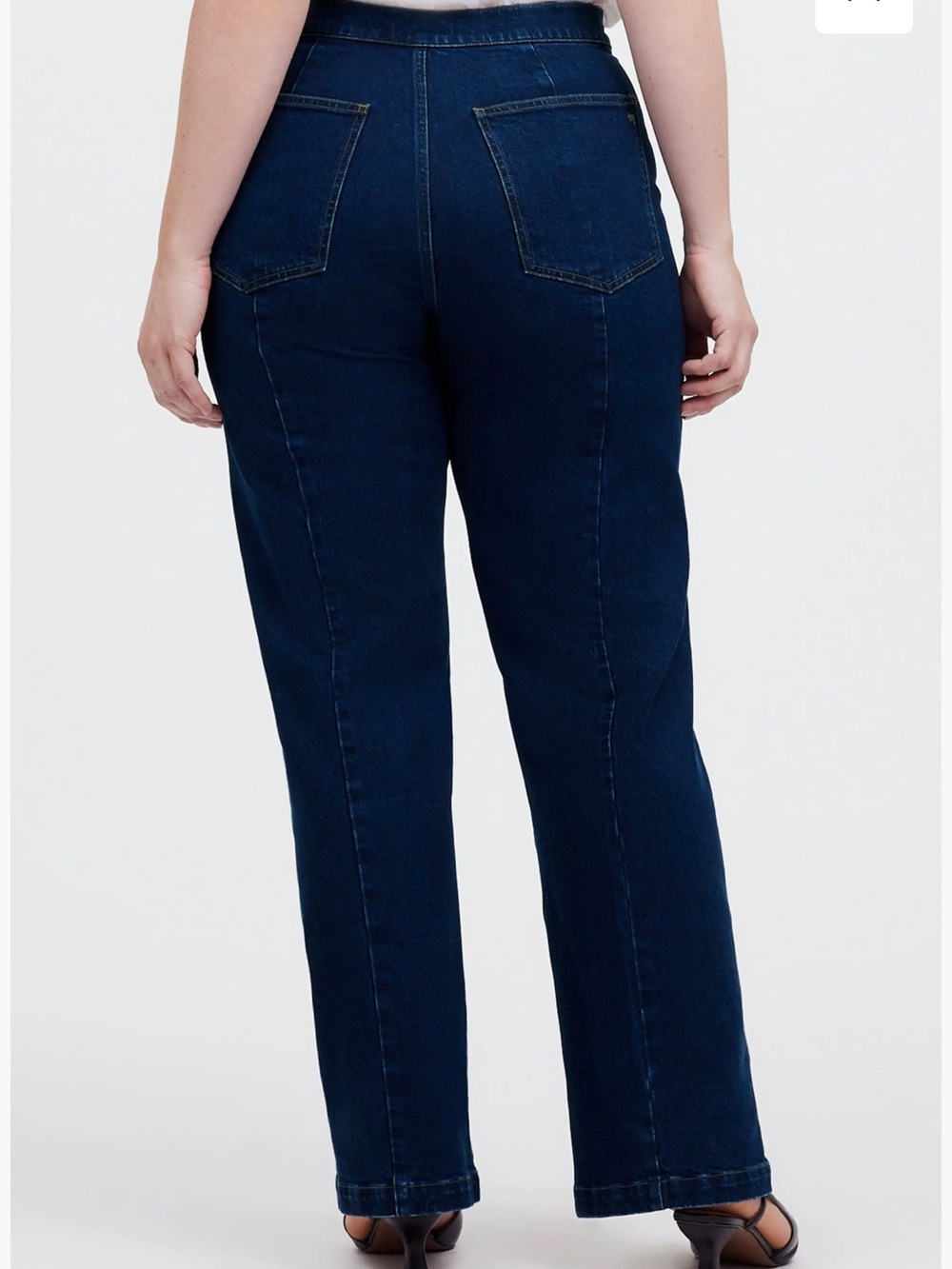 Madewell Curvy Emmett Wide Leg Jeans Dark Wash High Rise Size 29 Denim - Picture 2 of 14